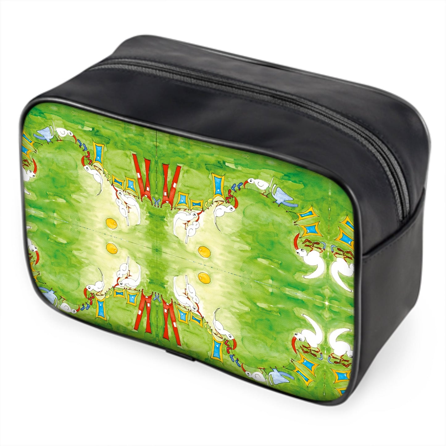 AQP412. Wasdag. Wash Bag. Leather.