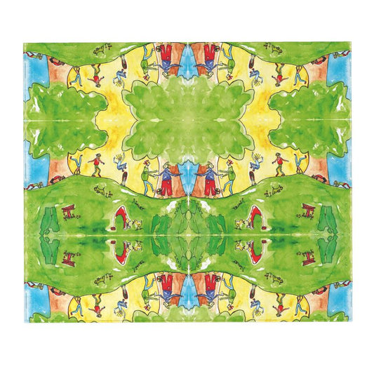 AQP424. Trimmen in Clingendael. Vloerkleed.128x150 cm.