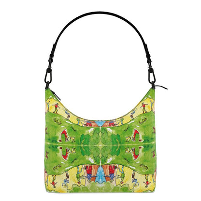 AQP424. Trimmen in Clingendael. Square Hobo Bag