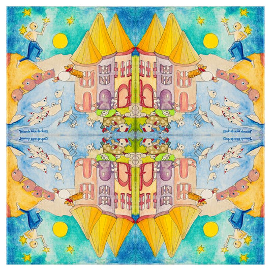 OK304. Ik pluk de mooiste ster voor jou. Voile Curtain.