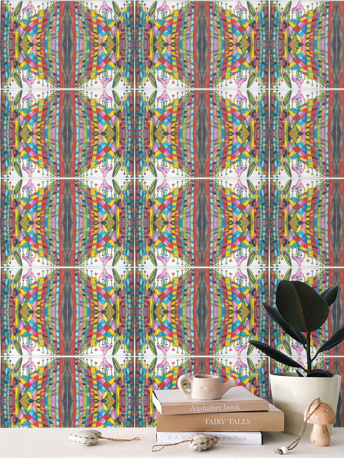 AQO472. Kiemen in de Aarde. Repeat Pattern Wallpaper.