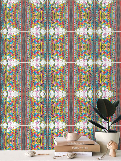 AQO472. Kiemen in de Aarde. Repeat Pattern Wallpaper.