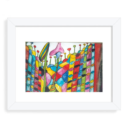 AQP472. Kiemen in de Aarde. Box Frame Art Print.