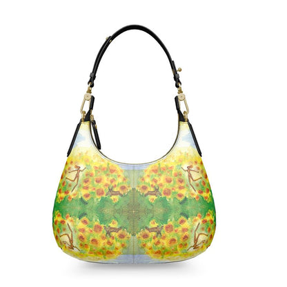 AQ302. Als ik dans. Leather Mini Curve Bag.