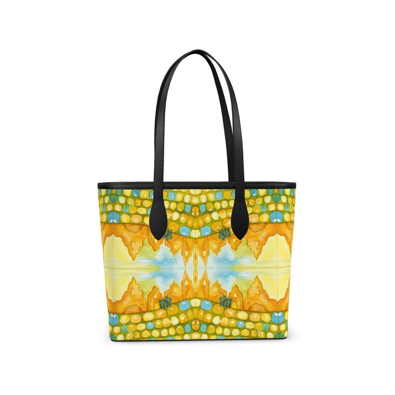 AQP535. Leather City Shopper: Zandkastelen bouwen.