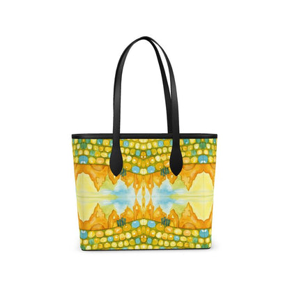 AQP535. Leather City Shopper: Zandkastelen bouwen.