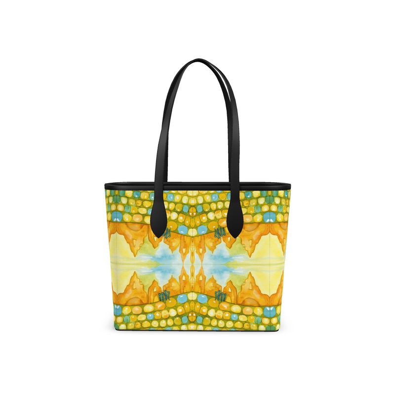 AQP535. Leather City Shopper: Zandkastelen bouwen.