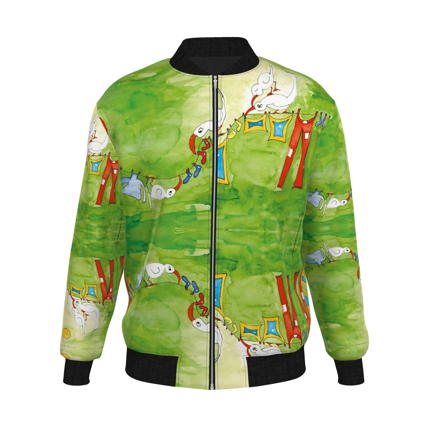 AQP412. Heren Bomber Jacket.1: Wasdag.