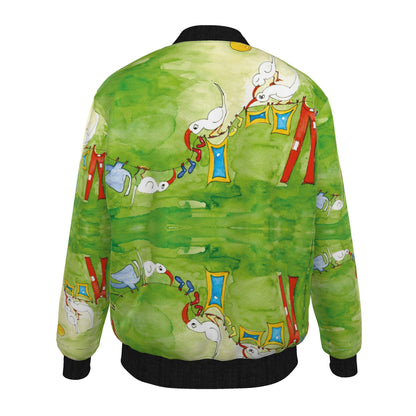 AQP412. Heren Bomber Jacket.1: Wasdag.