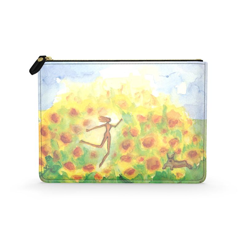 AQ302. Leren Pouch: Als ik dans en wervel.