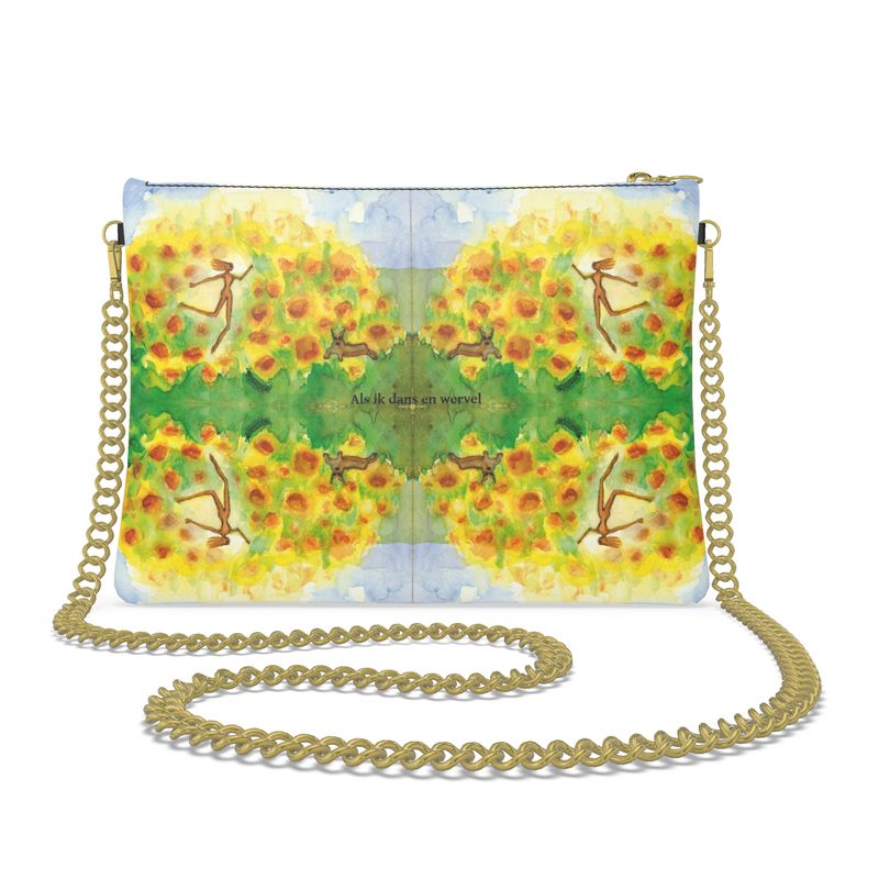 AQ302. Crossbody Tas Met Ketting: Als ik dans en wervel.