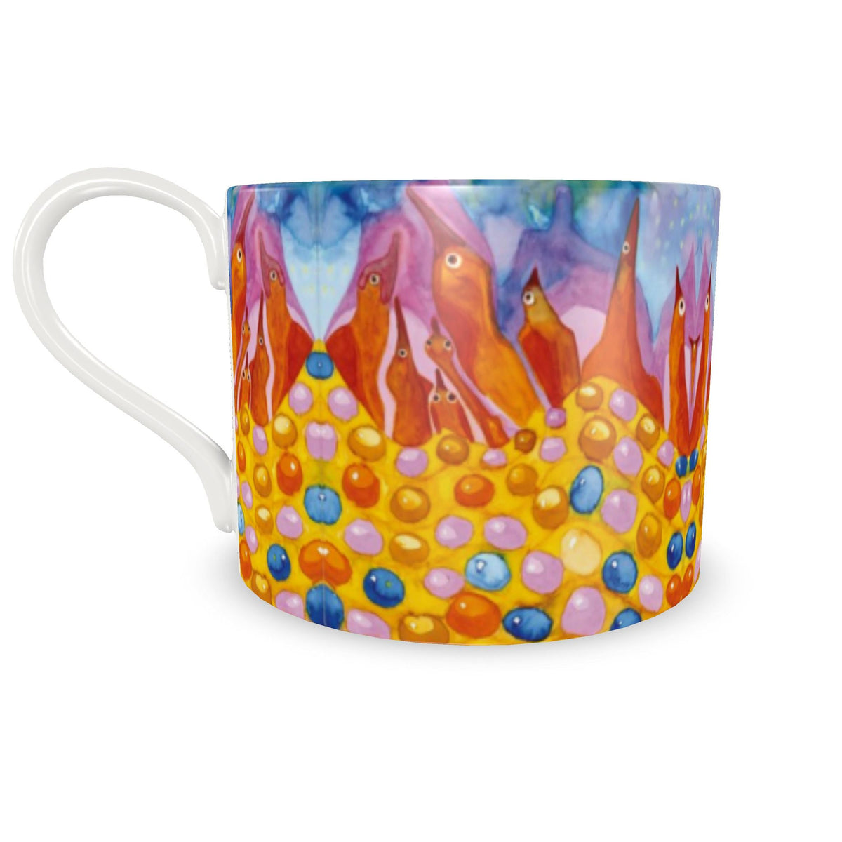 AQ312. EEN BIJZONDERE STERRENHEMEL. One big Cup and Saucer.