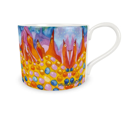 AQ312. EEN BIJZONDERE STERRENHEMEL. One big Cup and Saucer.