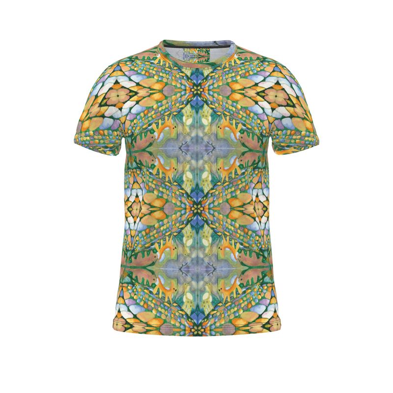 AQ330. Vogel. Cut and Sew All Over Print Tshirt. L.
