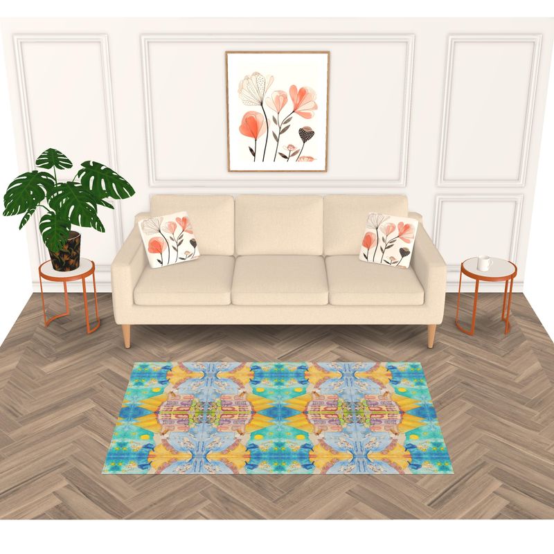 OK304. Ik pluk de mooiste... Rug Vloerkleed cm.