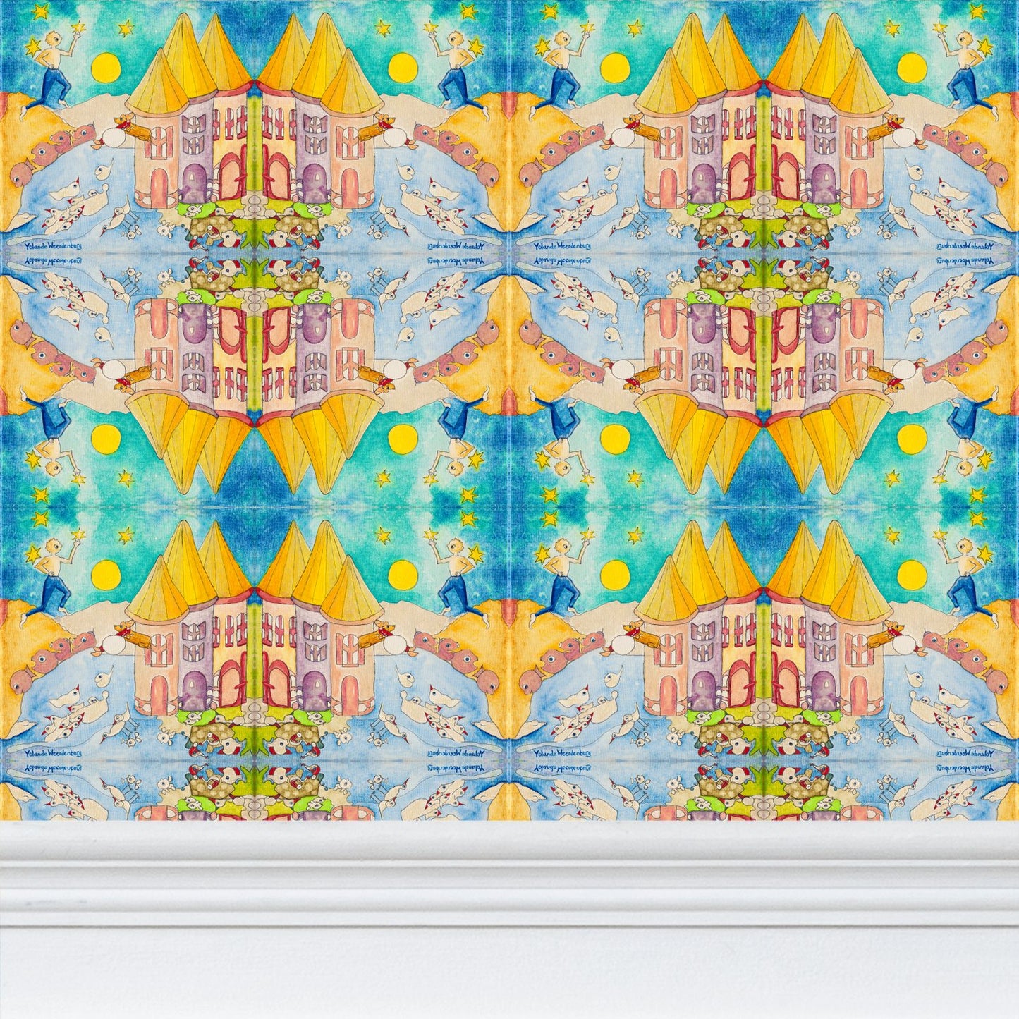 OK304. Ik pluk...Repeat Pattern Wallpaper.