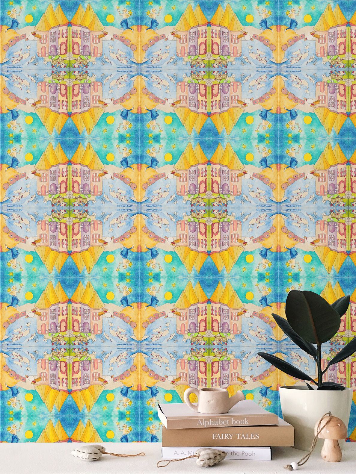 OK304. Ik pluk...Repeat Pattern Wallpaper.
