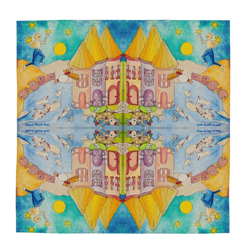 OK304. Sjaal. Zijde Satijn. 85gsm. 100 % zijde.