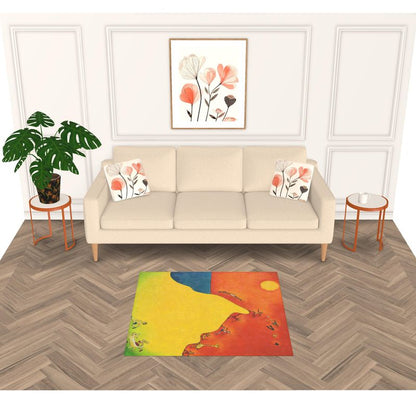 OK292. Lekker in je Blootje. Rug Vloerkleed 128x128 cm.