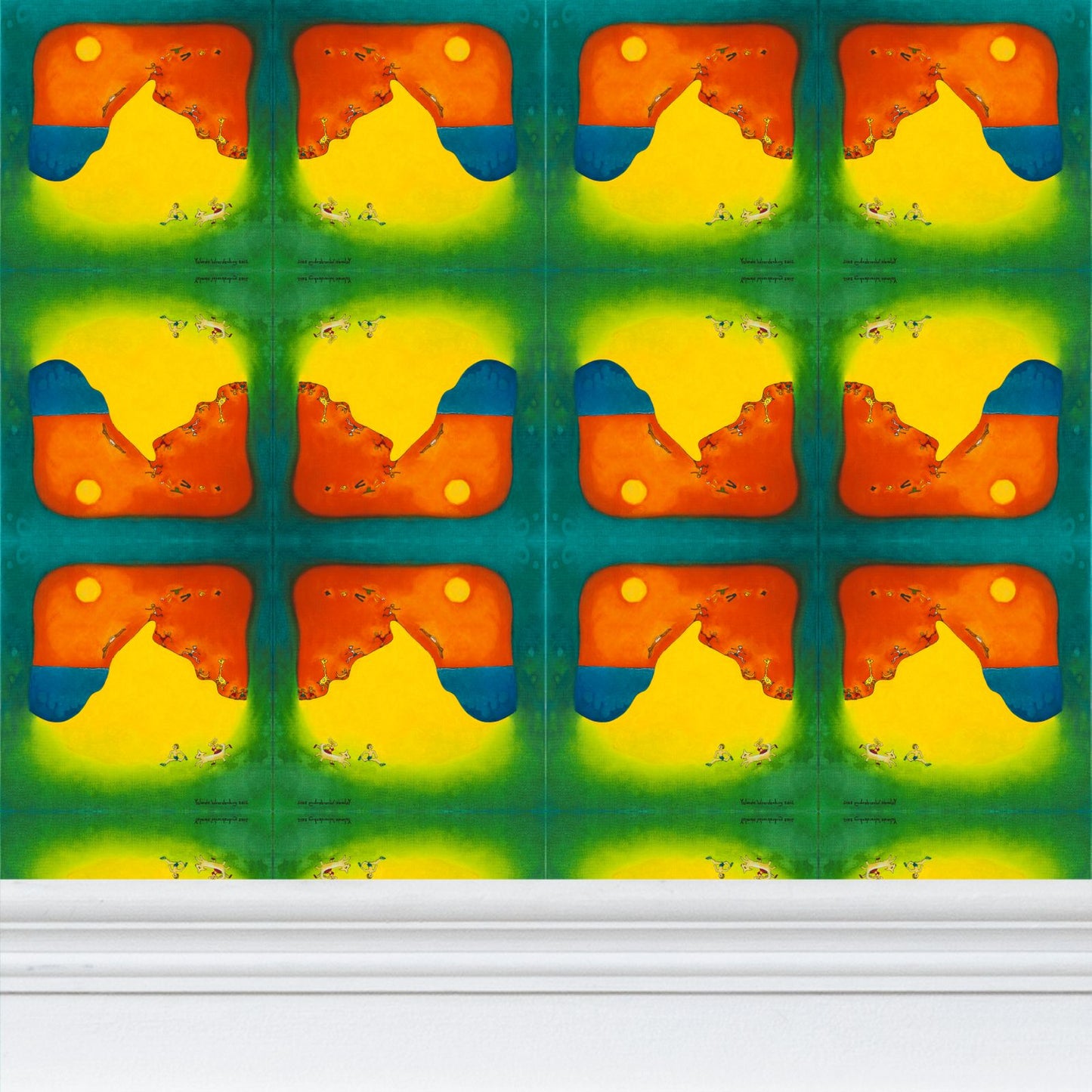 OK292. Lekker in je blootje. Repeat Pattern Wallpaper.