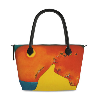 OK292. Lekker in je blootje. Zip Top Handbag.