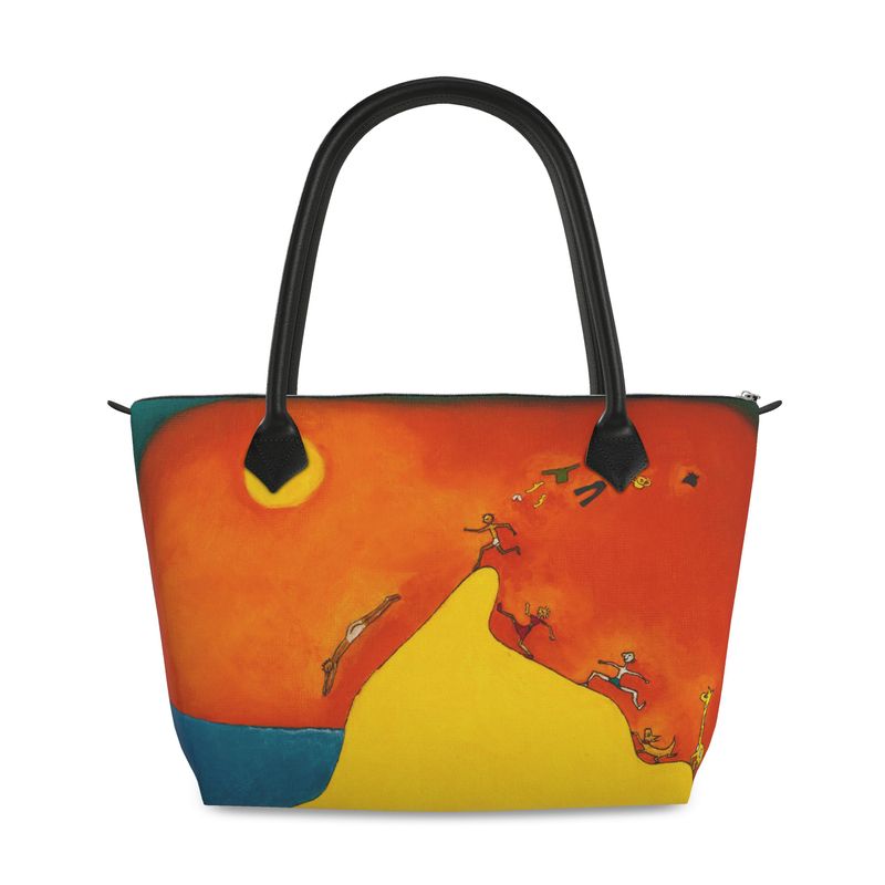 OK292. Lekker in je blootje. Zip Top Handbag.