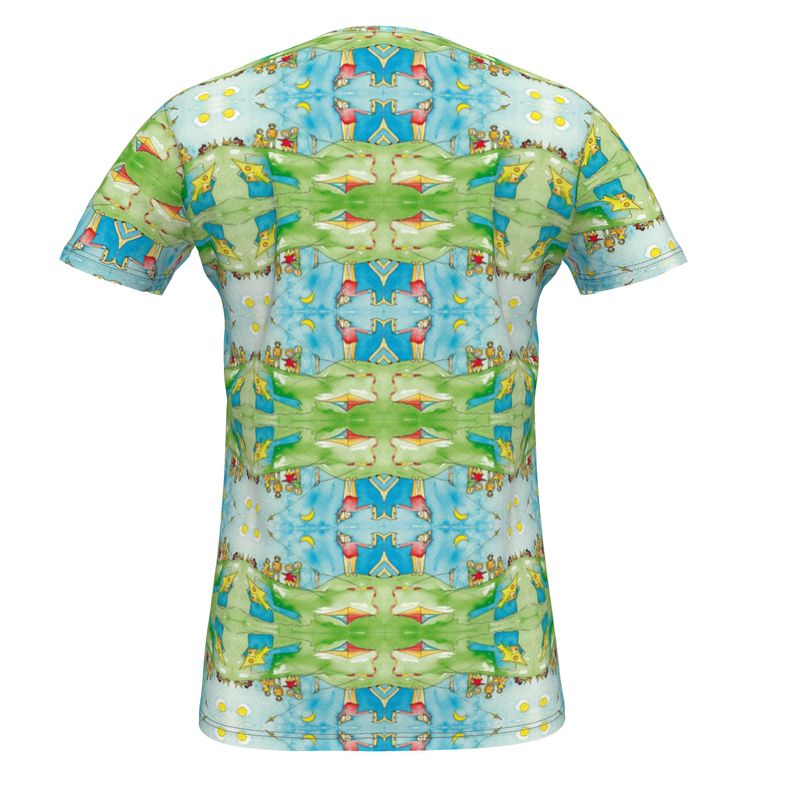 AQP417. No.2. Girls Pr. T-Shirt Zachte Jersey: Vliegeren.
