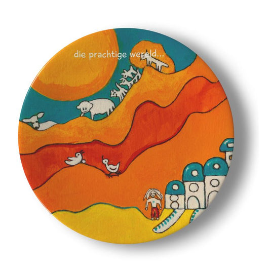 OK318. Plate 20,5cm. Porcelain.