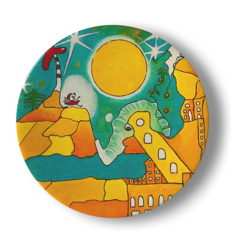 OK319. Ollie. Porcelain Plate.20,5cm.