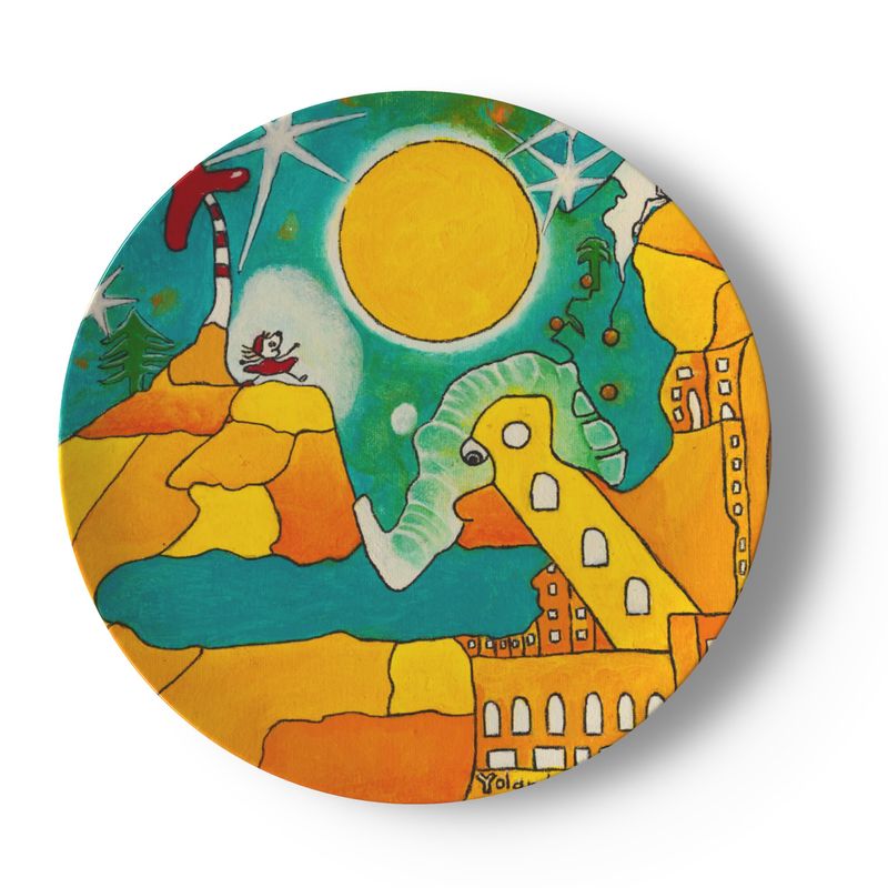 OK319. Ollie. Porcelain Plate. Size: 10,4cm.