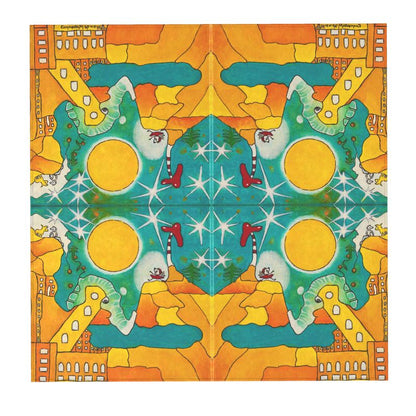 OK319. Ollie. Rugs Vloerkleed. 128x128cm.