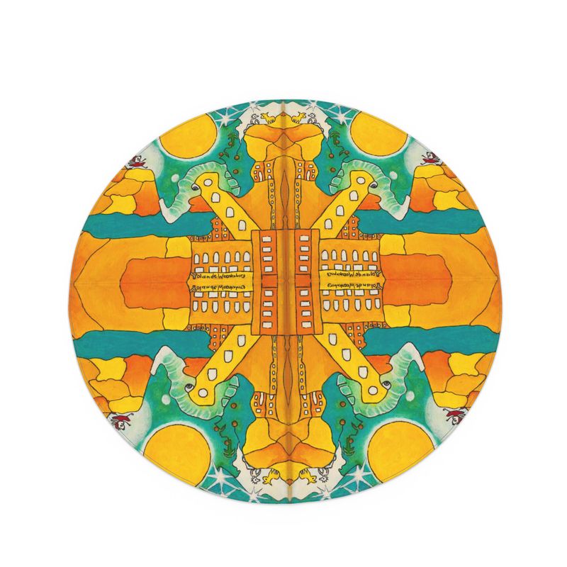 OK319. Ollie. Tafelkleed. 140x140.Rond.