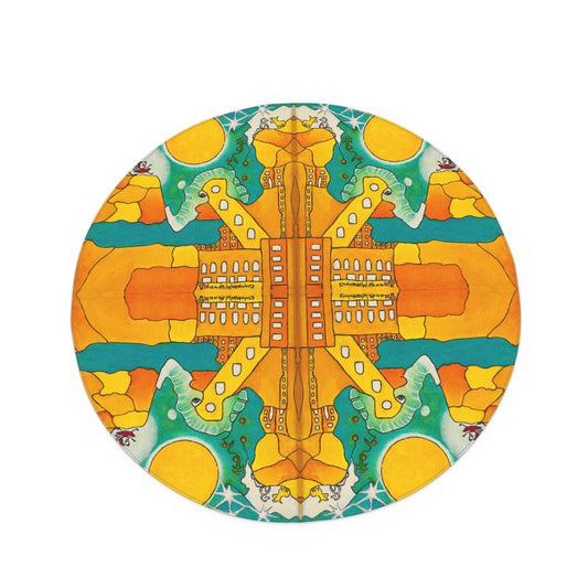 OK319. Ollie. Tafelkleed. 140x140.Rond.