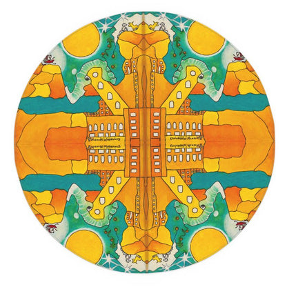 OK319. Ollie. Tafelkleed. 140x140.Rond.