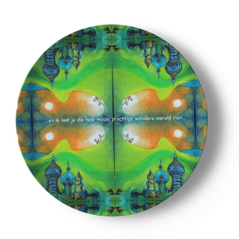 OK294...en ik  laat je.2. Plate 10,4cm.Porcelain.