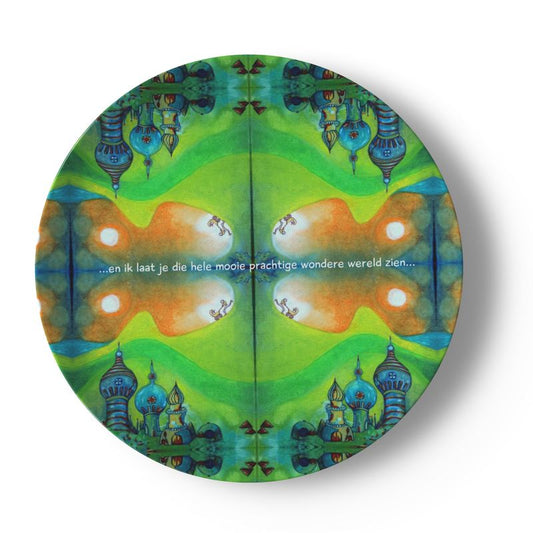 OK294...en ik  laat je.2. Plate 10,4cm.Porcelain.