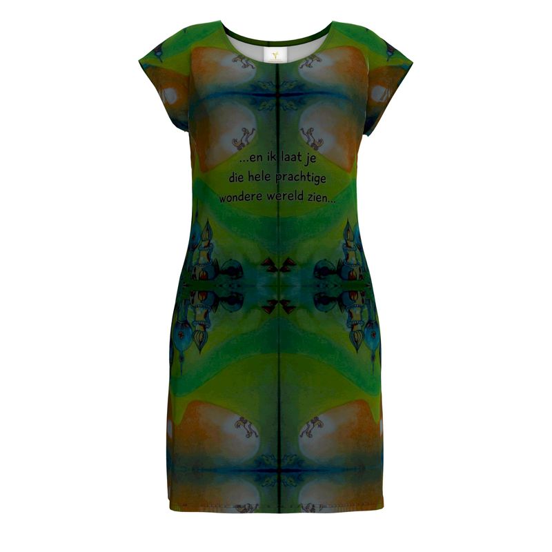 OK294. Dames Tuniek TShirt. M. Met tekst.