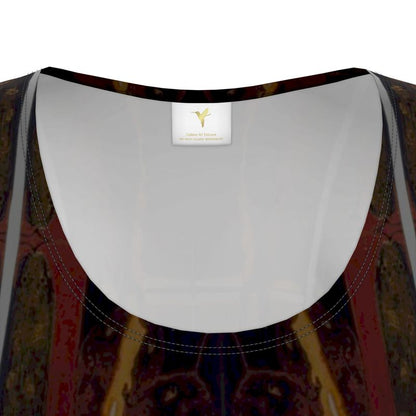 A5. Ladies Tunic TShirt: Dierenrijk.