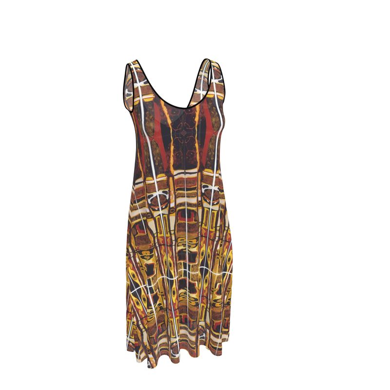 A5. Sleeveless Midi Dress: Dierenrijk.