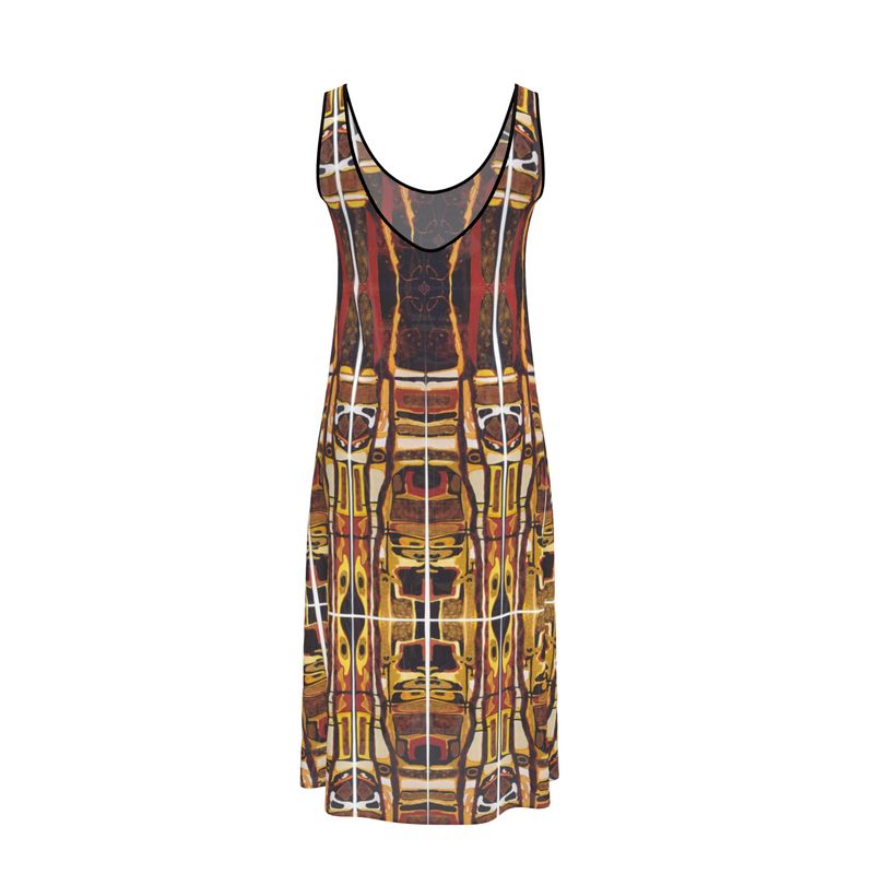 A5. Sleeveless Midi Dress: Dierenrijk.