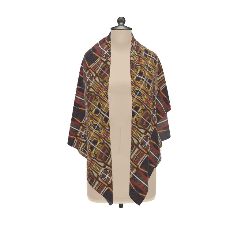 A5. Silk Scarf Wrap: Dierenrijk.