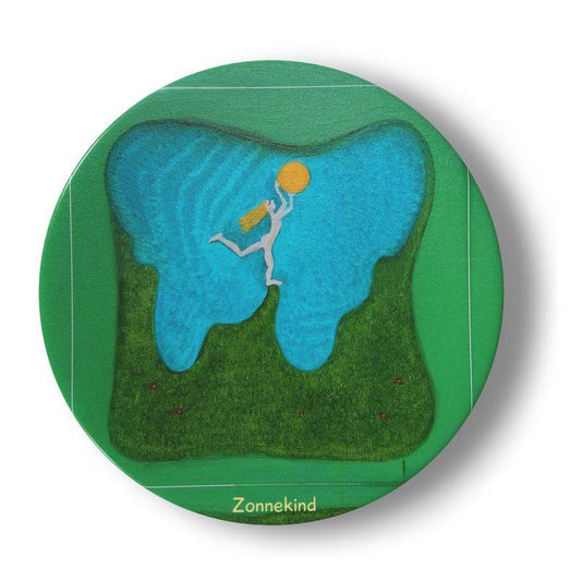 OK291. Zonnekind. Product: Bord van Porcelein in oplage.