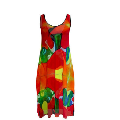 OG130. Mouwloze MidiDress.