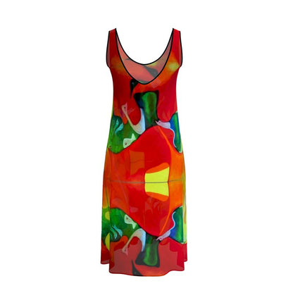 OG130. Mouwloze MidiDress.