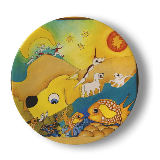 Bord Koekeloeren. Large 20,5cm.