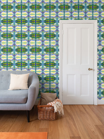 OK313. Wallpaper. Repeat Pattern. Midden in de Zomer.