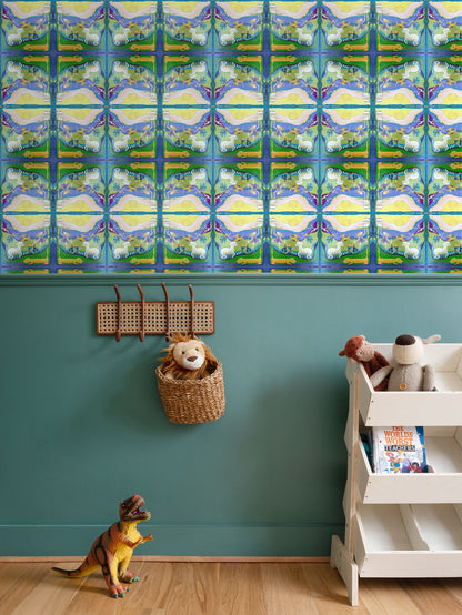 OK313. Wallpaper. Repeat Pattern. Midden in de Zomer.