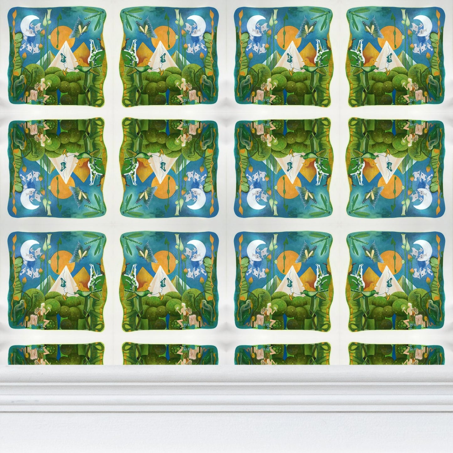OG134. Repeat Pattern Wallpaper. Zen. ID:2985.