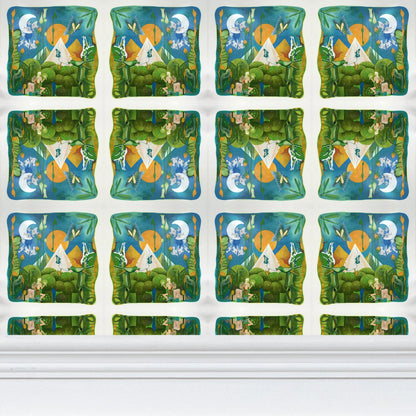 OG134. Repeat Pattern Wallpaper. Zen. ID:2985.