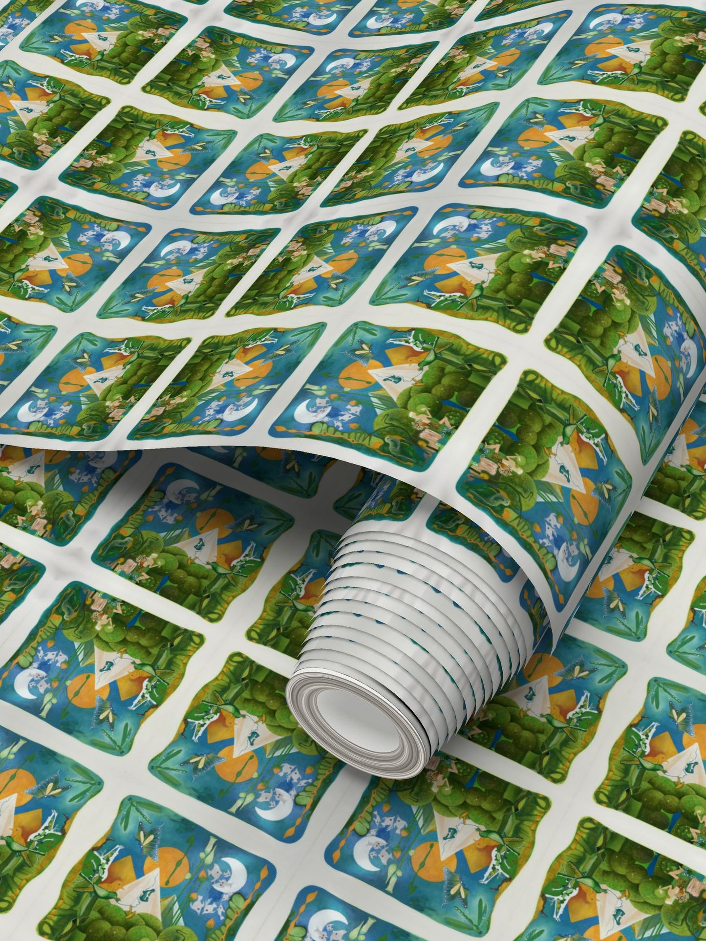 OG134. Repeat Pattern Wallpaper. Zen. ID:2985.